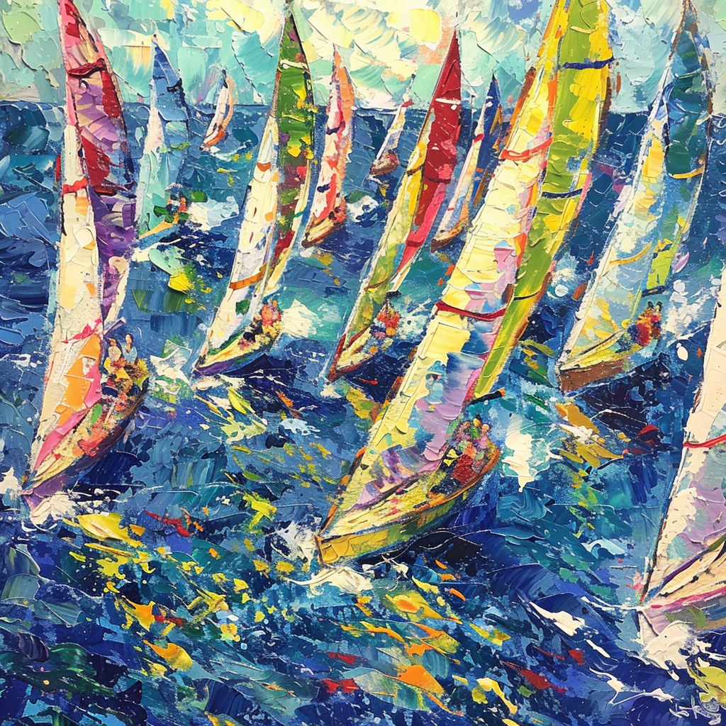 AI Art Inspired by Boating Life