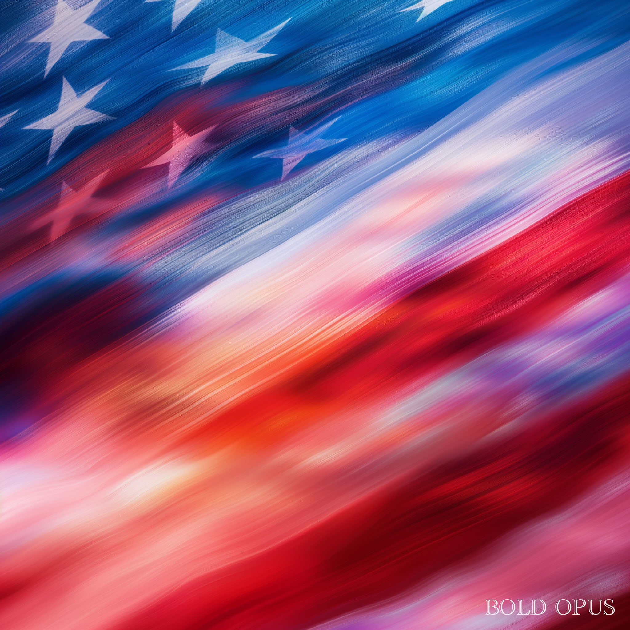 Blurred Stars & Stripes