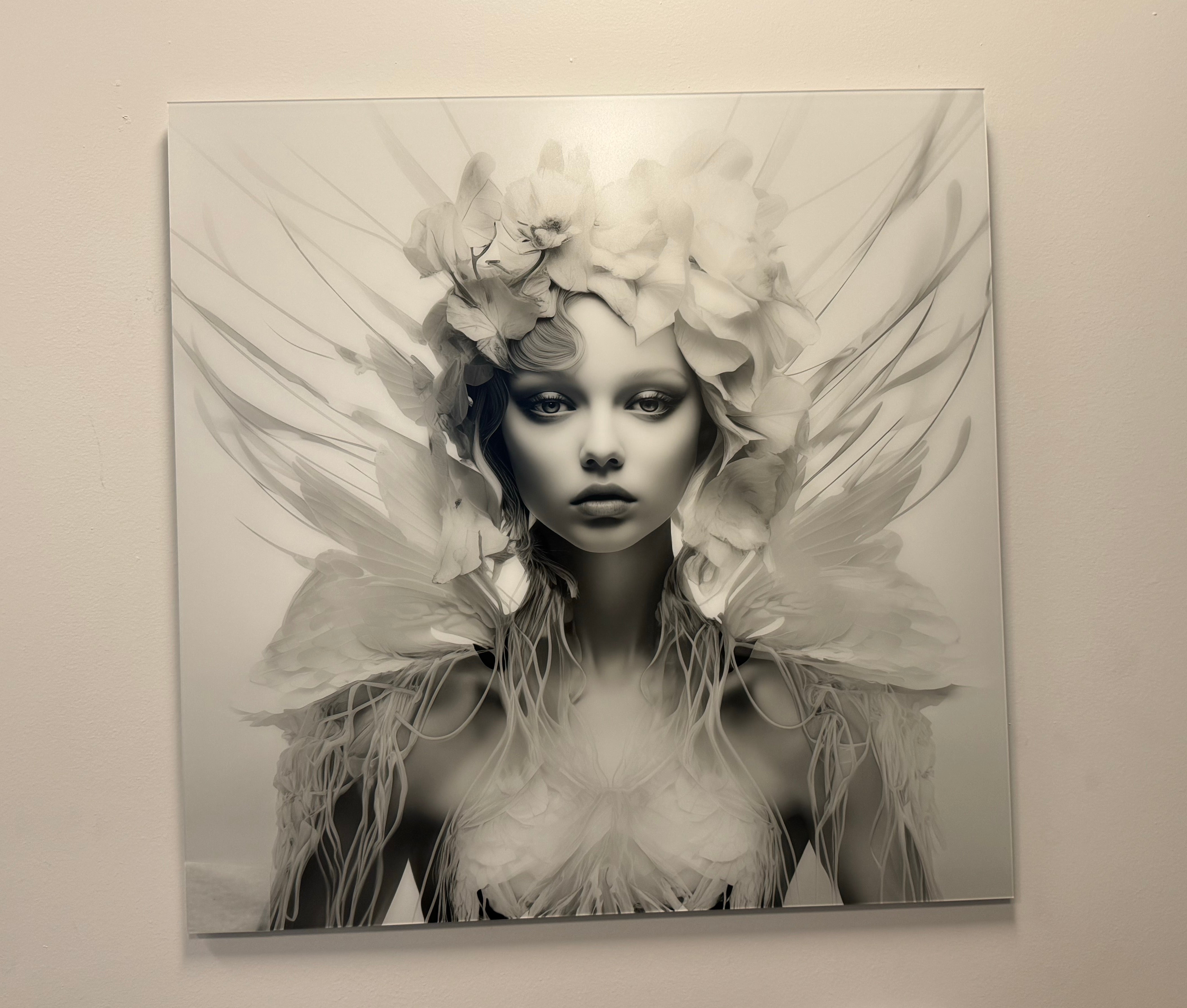 Angel Wings Art Piece  (FRAMED)