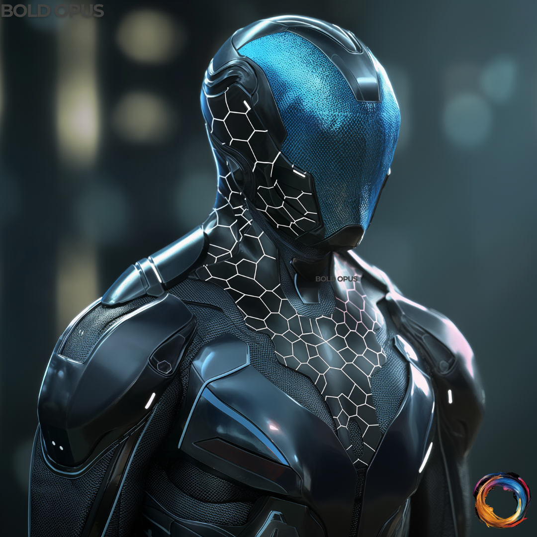 Blue Honeycomb Alien - DIGITAL PRODUCT