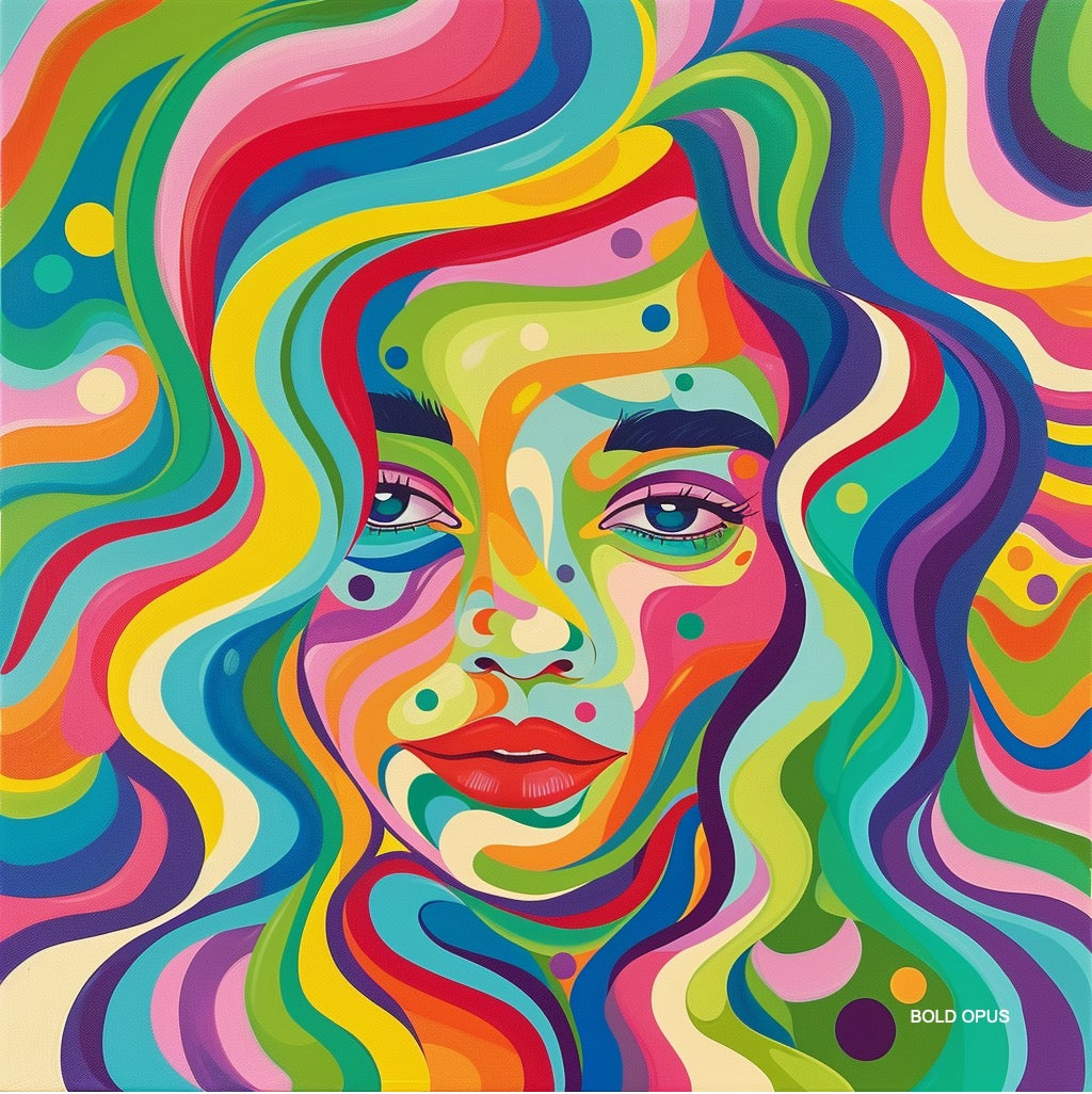 Vibrant Woman Pop Art